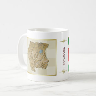 Surinam flagga + Kartamugg Kaffemugg