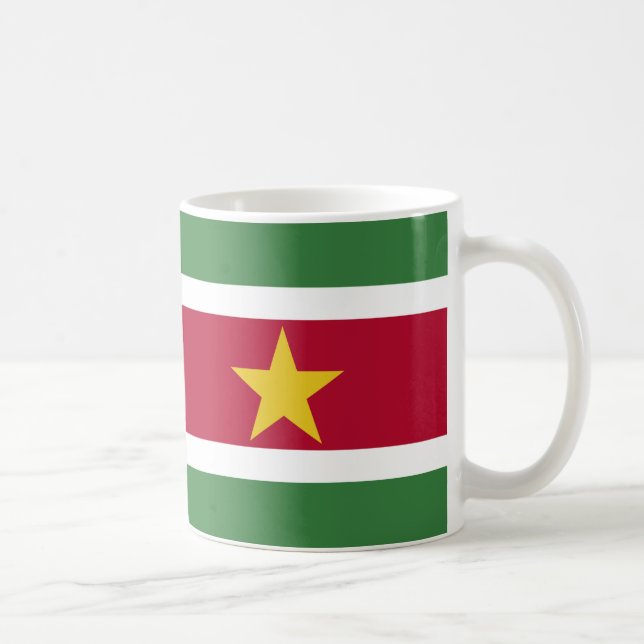 Surinam Flagga keramiskt kaffe Mugg (Höger)