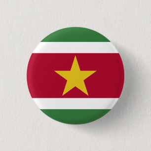 Surinam Flagga Knapp