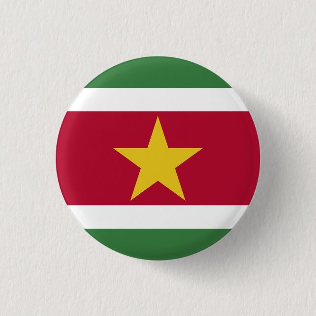 Surinam Flagga Knapp (Framsida)