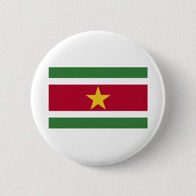 Surinam Flagga Knapp (Framsida)