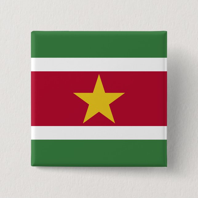 Surinam Flagga Knapp (Framsida)