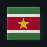 Surinam Flagga Knapp<br><div class="desc">Anpassade World Flagga Products ( i världen) - Lägg gärna till din egen text.</div>