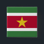 Surinam Flagga Knapp<br><div class="desc">Anpassade World Flagga Products ( i världen) - Lägg gärna till din egen text.</div>