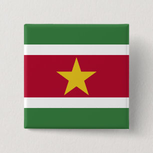 Surinam Flagga Knapp