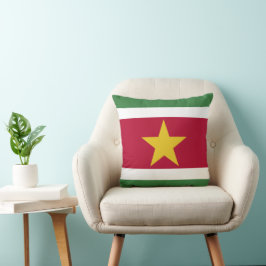 Surinam flagga kudde
