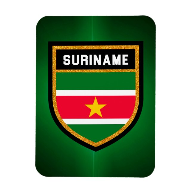 Surinam Flagga Magnet (Vertikal)