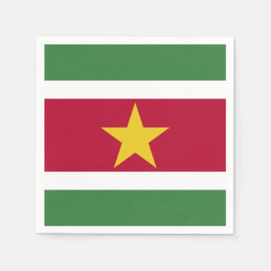 Surinam Flagga Pappersservett
