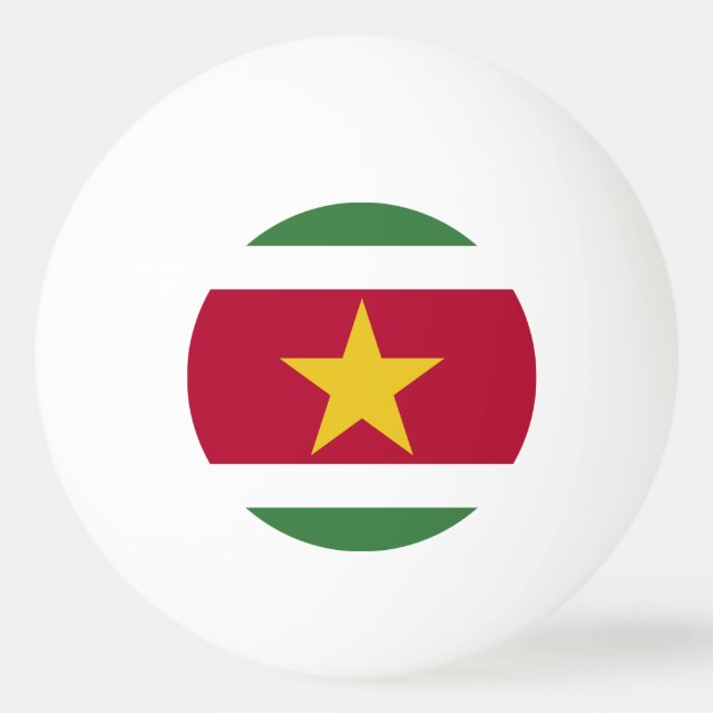 Surinam flagga pingisboll (Framsidan)