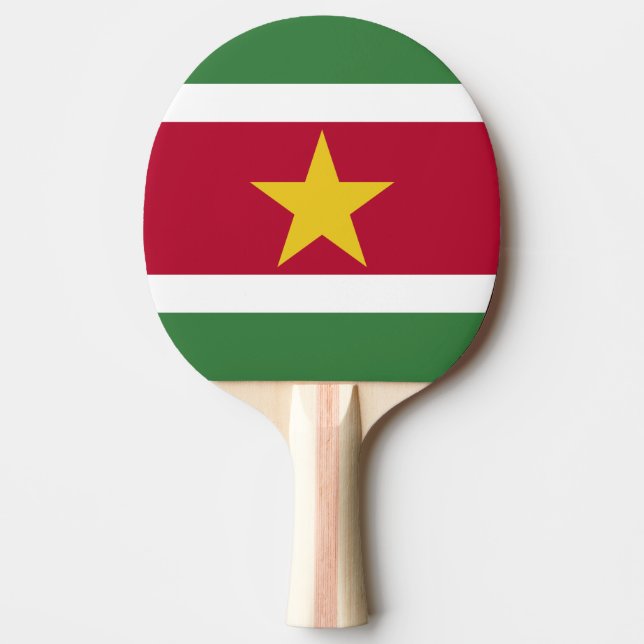 Surinam Flagga Pingisracket (Framsidan)