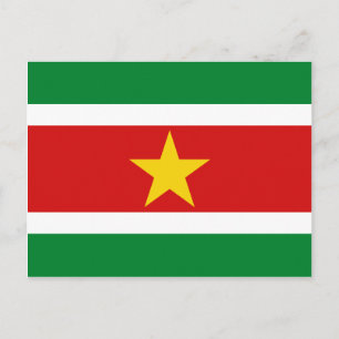 Surinam Flagga Postkort Vykort