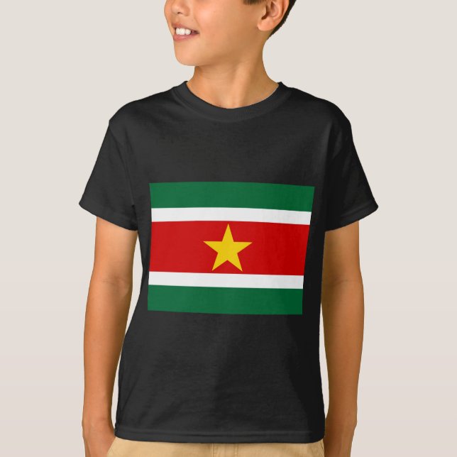 Surinam flagga tee shirt (Framsida)