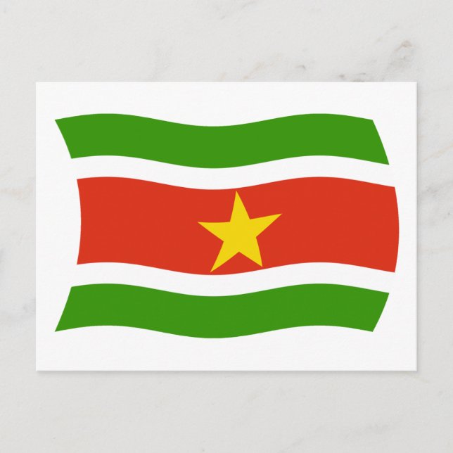 Surinam Flagga vykort (Framsida)