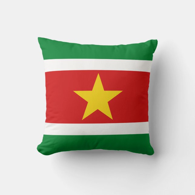 Surinam Flagga x Flagga Pillow Kudde (Framsida)
