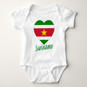 Surinam flaggahjärta tröja