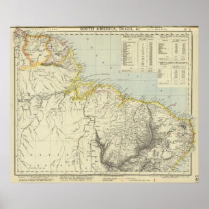 Surinam och Brasilien Poster