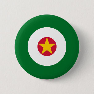 Surinam Surinam land flagga roundel round cirkel Knapp