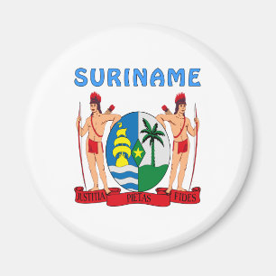 Surinam vapensköld magnet