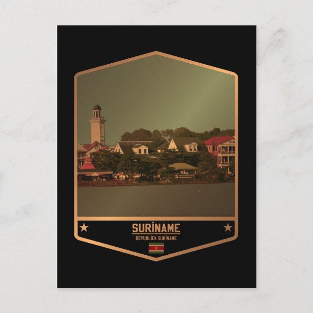 Surinam Vykort (Framsida)