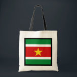 Suriname Flagga Bag Tygkasse<br><div class="desc">En mångsidig påse med Surinams flagga. En praktisk fråga med lite Surinam stil.</div>