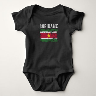 Suriname Flagga Distress Surinamese Flagga T Shirt