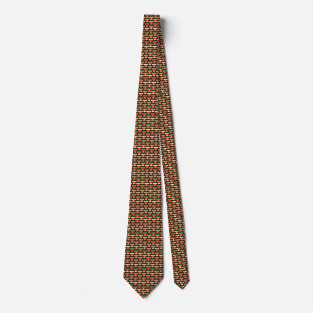 Suriname Flagga Hearts Tie Slips (Framsida)