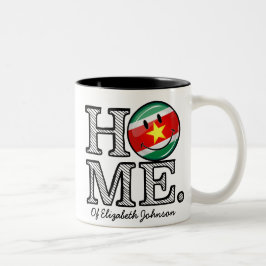 Suriname Flagga HouseWarmer Två-Tonad Mugg