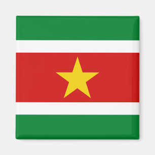 Suriname Flagga Magnet
