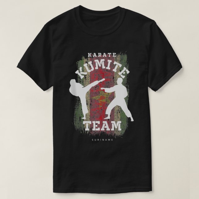 Suriname Karate Kumite Martial Arts Karate T Shirt (Design framsida)