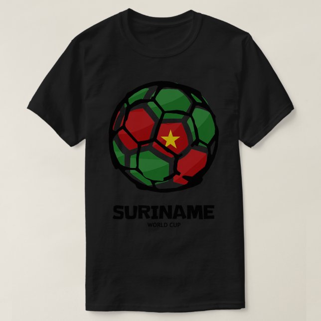 Suriname Land Flagga T Shirt (Design framsida)