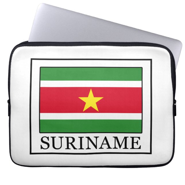 Suriname laptop sleeve (Framsidan)
