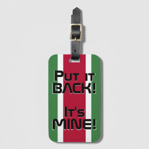 Suriname National Flagga Funny Patriotic Bagagebricka