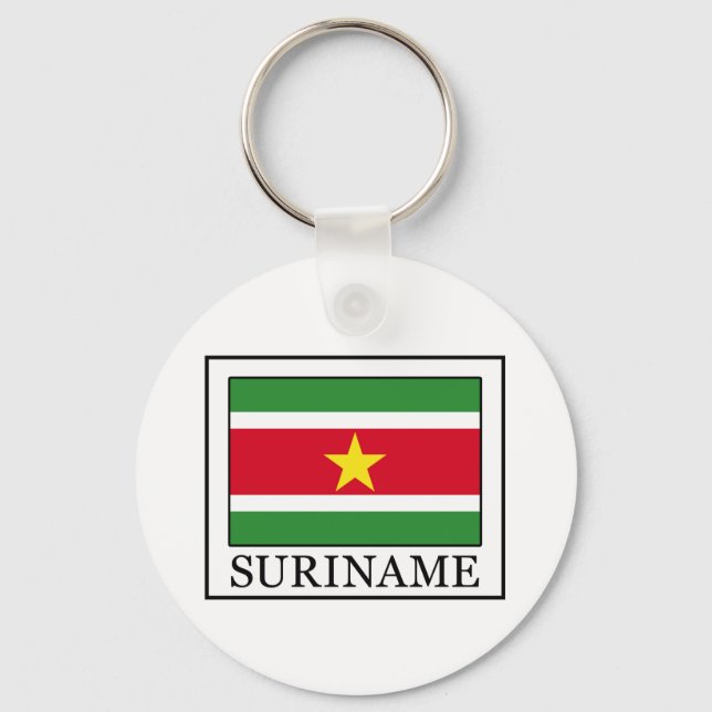Suriname-nyckelkedja Nyckelring (Framsida)