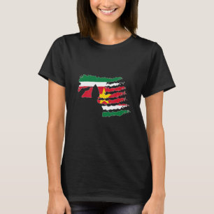 Suriname Soldier Salute Veteran Patriot T Shirt
