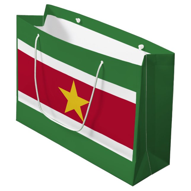 Surinames flagga (Framsidan Vinklad)