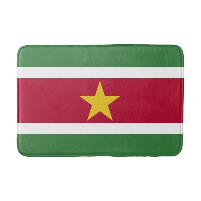 Surinames flagga badrumsmatta (Framsidan)