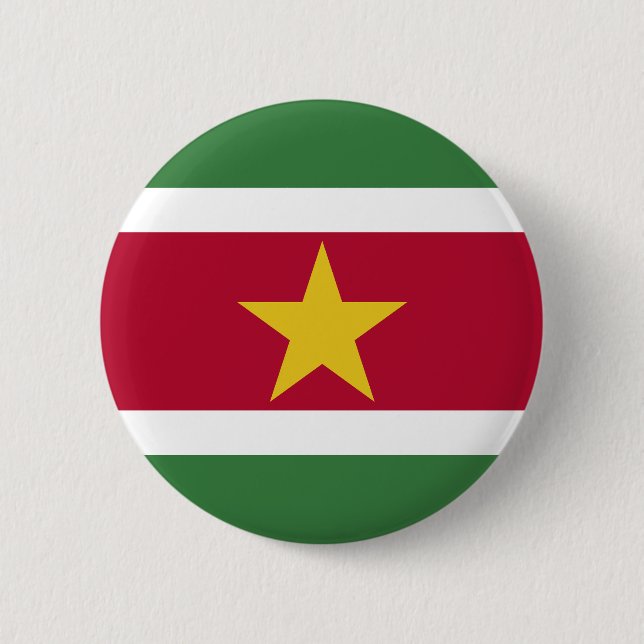 Surinames flagga knapp (Framsida)