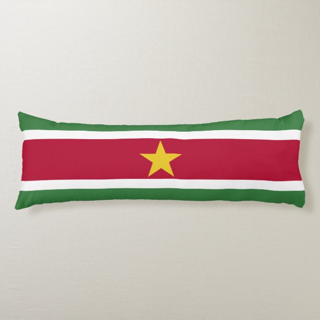 Surinames flagga kroppskudde (Framsidan)