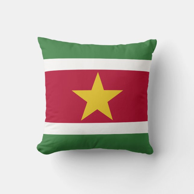 Surinames flagga kudde (Framsida)
