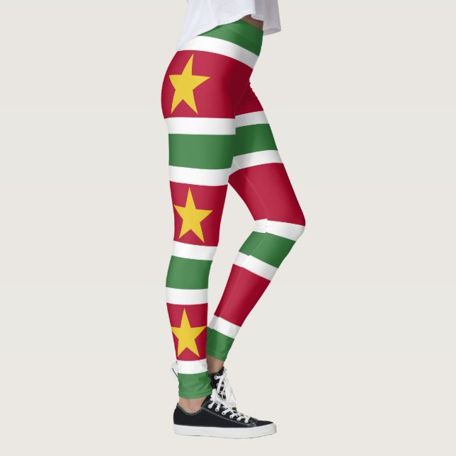 Surinames flagga leggings (Höger)