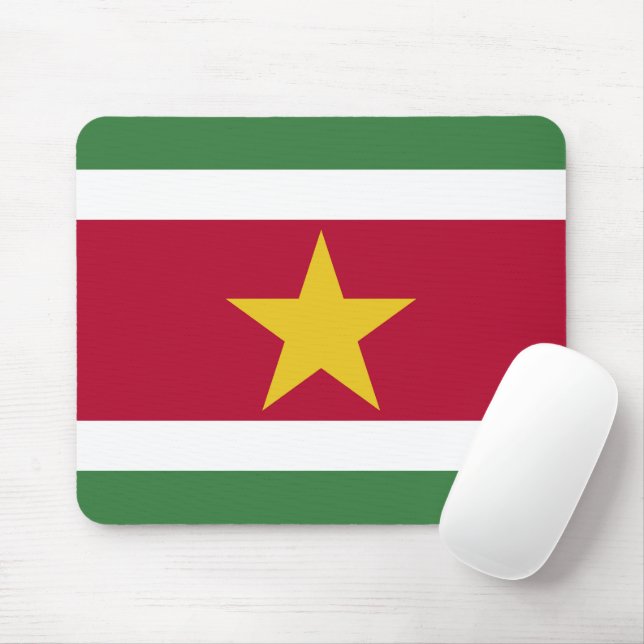 Surinames flagga musmatta (Med mus)