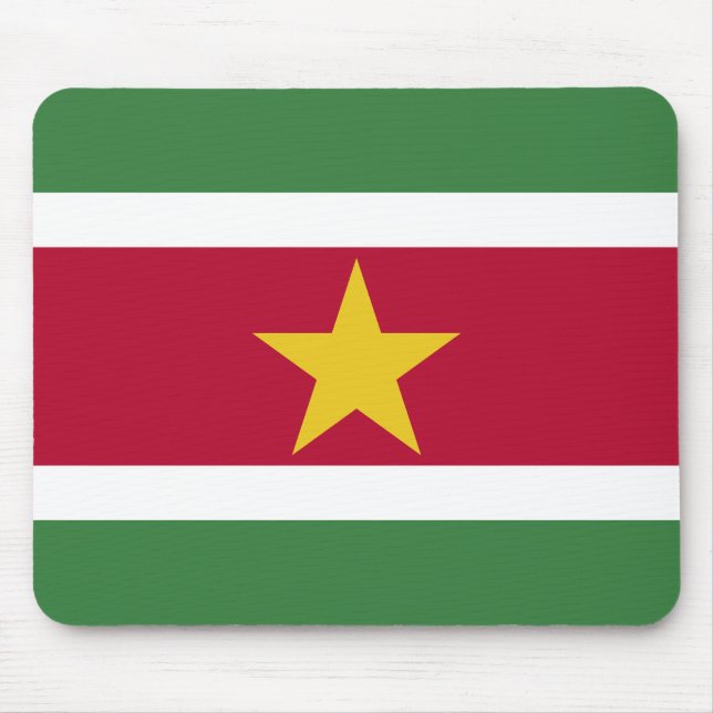 Surinames flagga musmatta (Framsidan)