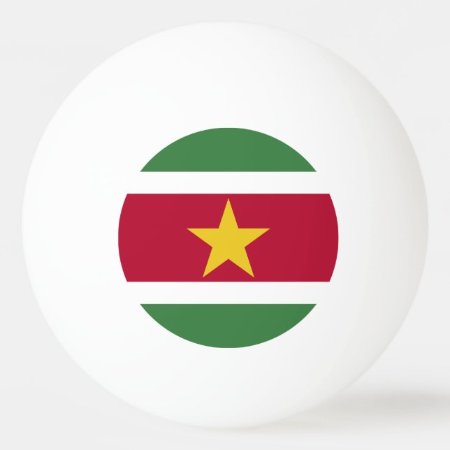 Surinames flagga pingisboll (Framsidan)