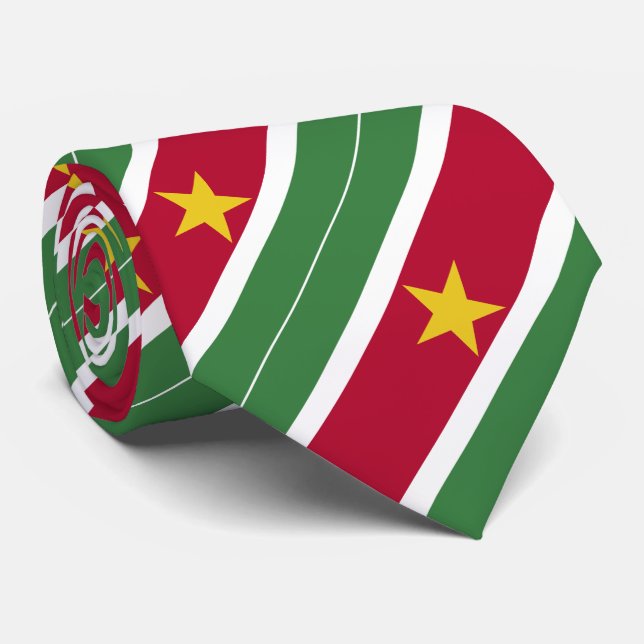 Surinames flagga slips (Rullad)