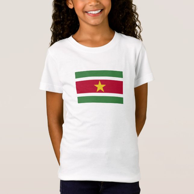 Surinames flagga t shirt (Framsida)