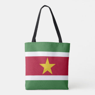 Surinames flagga tygkasse