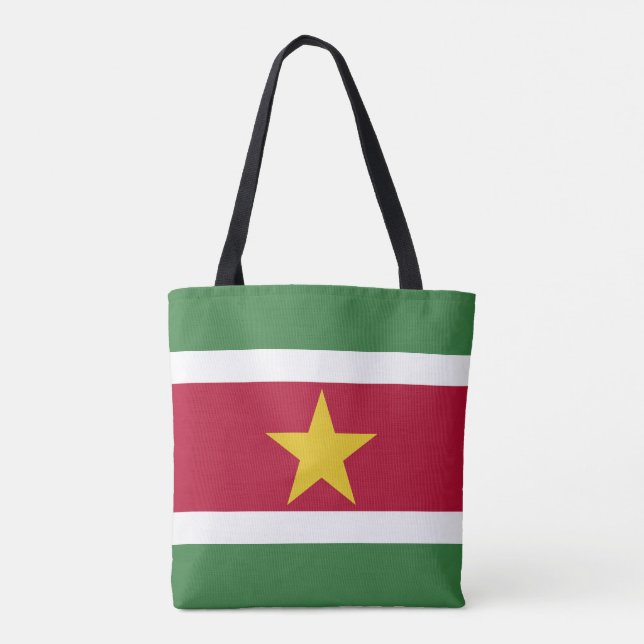 Surinames flagga tygkasse (Baksida)