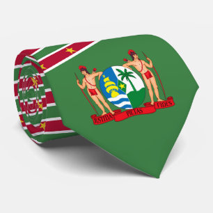Surinamesisk Flagga och Jacka av Arm, Flagga av Su Slips