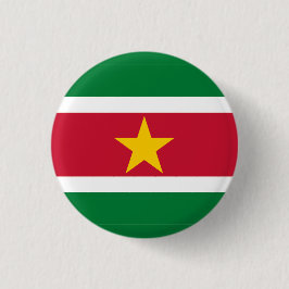 Surinams nationella flagga knapp