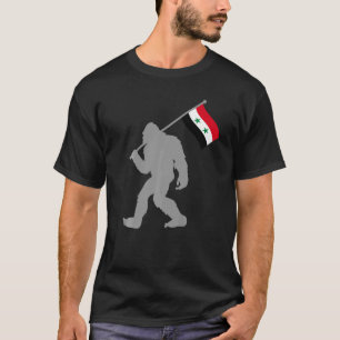 Suriya eller syrisk Flagga på Syriens Flagga T Shirt